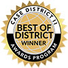 Case Best in District award seal
