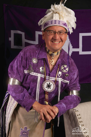 Iroquois storyteller Perry Ground
