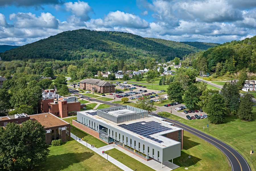 Aerial of campus