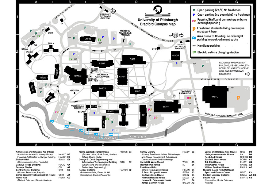 Pitt Bradford Campus Map