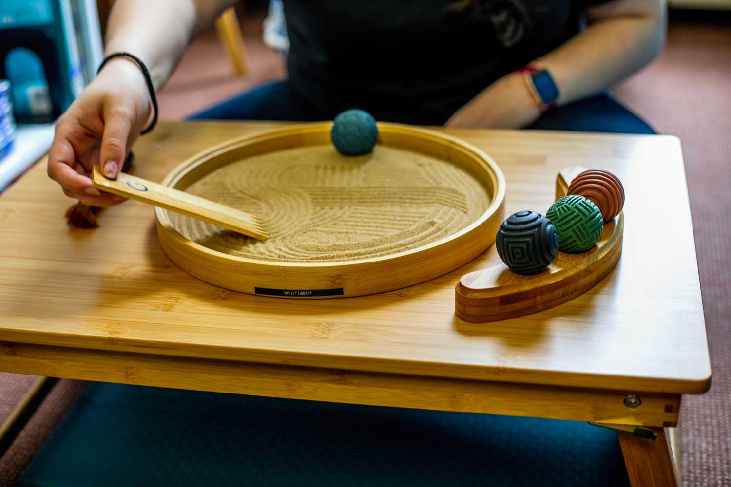 Mini Zen Garden in Wellness room