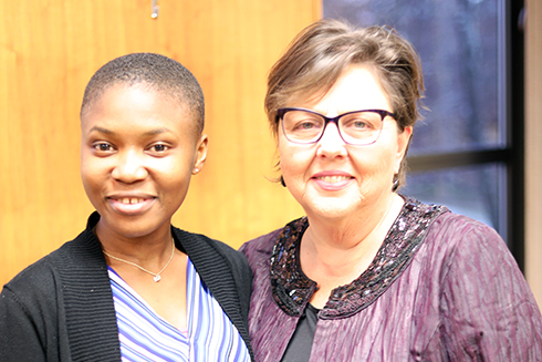 Jariatu Stallone and Dr. Catherine Koverola