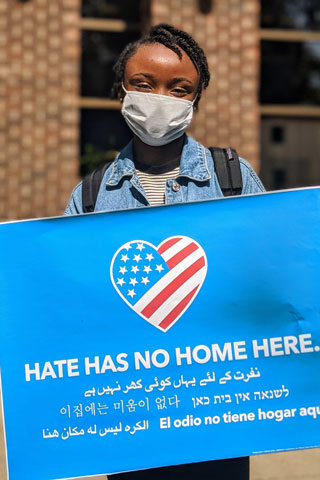 Hate Has No Home Here Sign