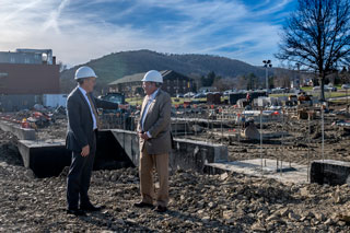 Rick and George at Construction Site