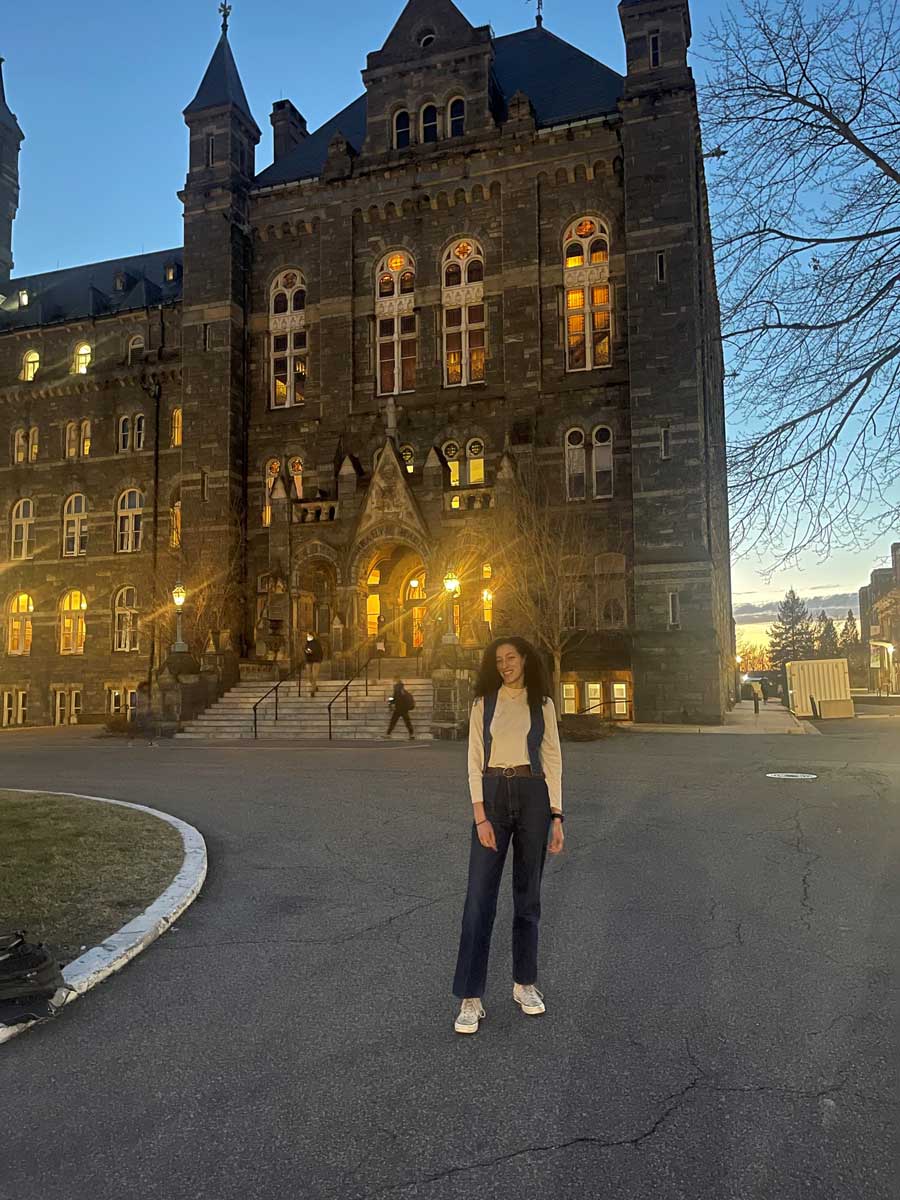 Izzy Johnson at Georgetown University