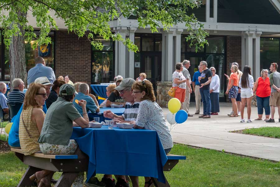 Community cookout in the quad