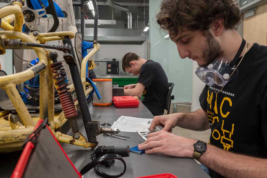 David Niegowski, a mechanical engineering technology student from Bradford