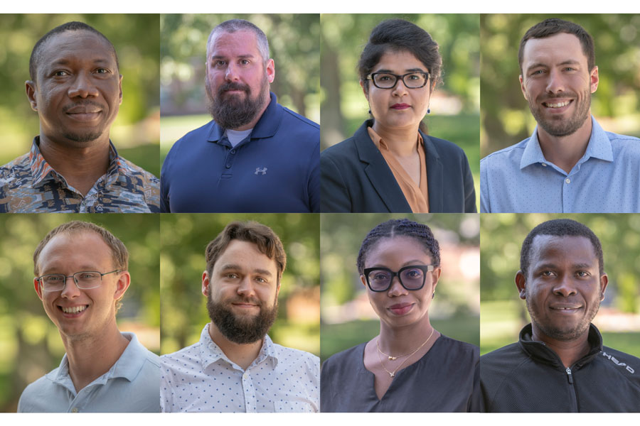 Headshots of the new faculty