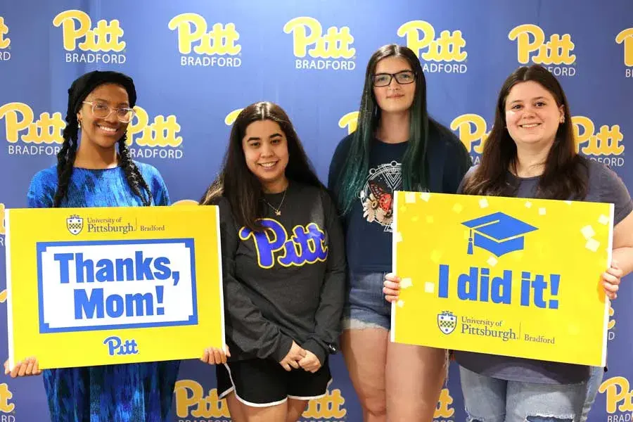 Students at graduation central