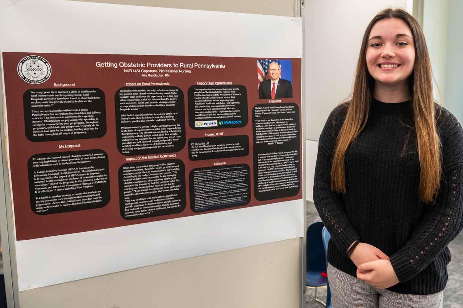 Mia VanScoter researched increasing obstetric providers in rural PA