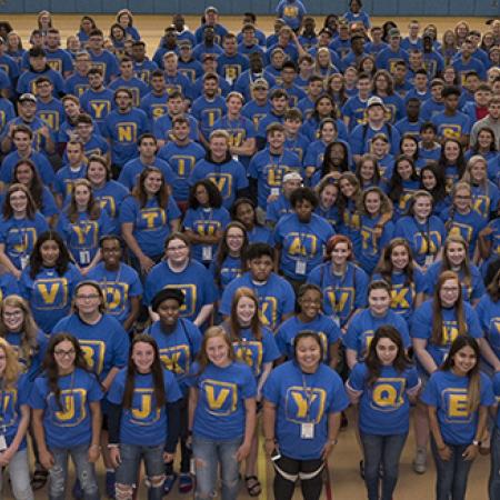 A portion of Pitt-Bradford's class of 2023