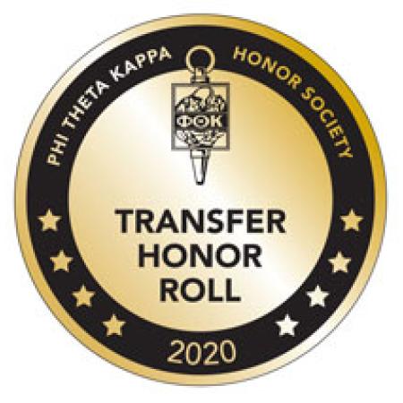 Phi Theta Kappa Honor Society Transfer Honor Roll 2020