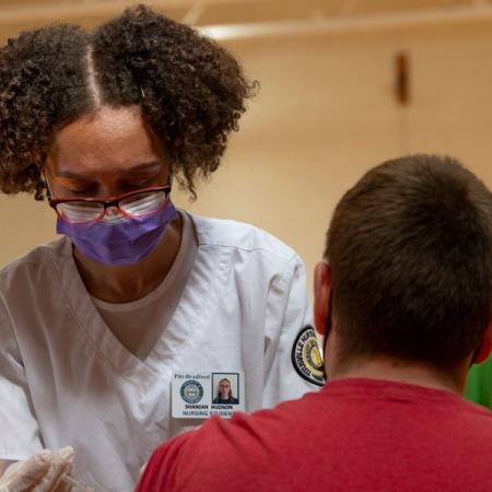 Nurse Giving Vaccine