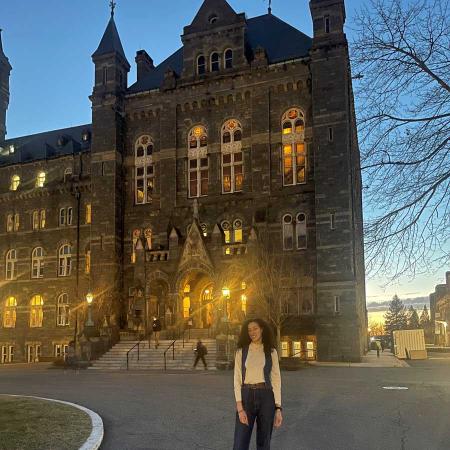 Izzy Johnson at Georgetown University