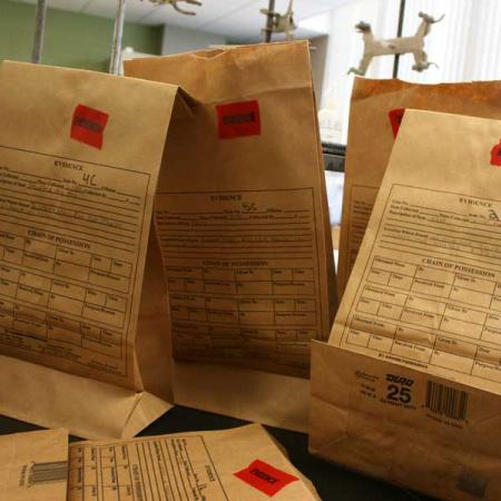Picture of evidence bags