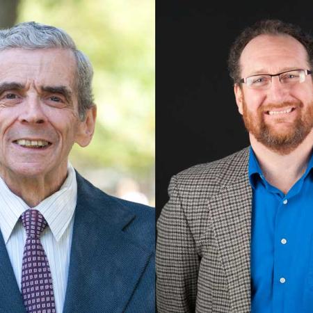 Dr. Michael Klausner, left, and Rick Weinberg, right.