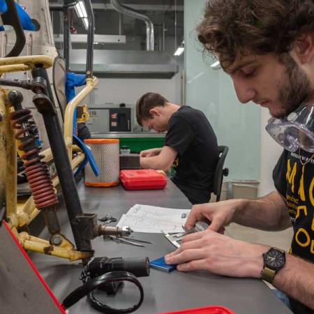 David Niegowski, a mechanical engineering technology student from Bradford