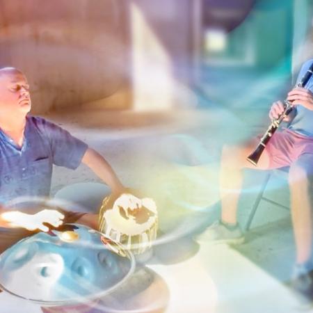 The musical duo, Ravi Padmanabha and David Mussen