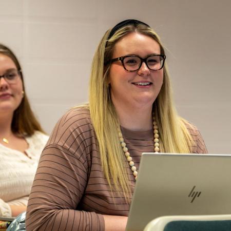 Students learning in class