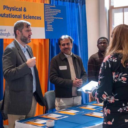 Faculty speaking to prospective student