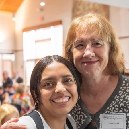 Student with a donor