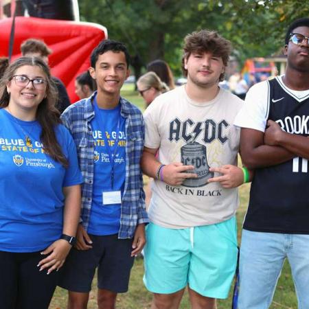Group of students at the Convocation Carnival